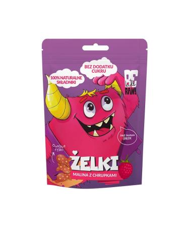 Be Raw! Raspberry jelly with chips no added sugar 35g Purella Food