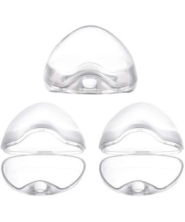 3 pieces of portable pacifier box transparent pacifier storage box pacifier storage box pacifier holder pacifier boxes dummy case for baby newborn trip home bpa-free