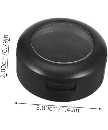 Didiseaon 10pcs Box Eye Shadow Nose Shadow Box Eyeshadow Magnetic Travel Containers Makeup Accessories Empty 3.8x3.8cm Black - Buy Online on GoSupps.com