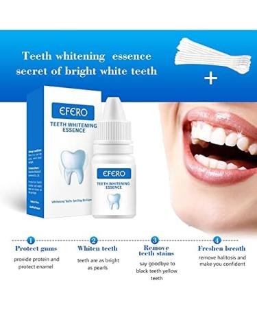EFERO Teeth Whitening Essence - Remove Plaque & Stains Tooth Bleaching Serum for White Teeth | Best Oral Hygiene Solution - Buy Online on GoSupps.com