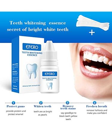 EFERO Teeth Whitening Essence & Pen Set - Removes Stains, Whitens Teeth, Oral Hygiene Serum for Plaque Cleaning - Buy Online on GoSupps.com