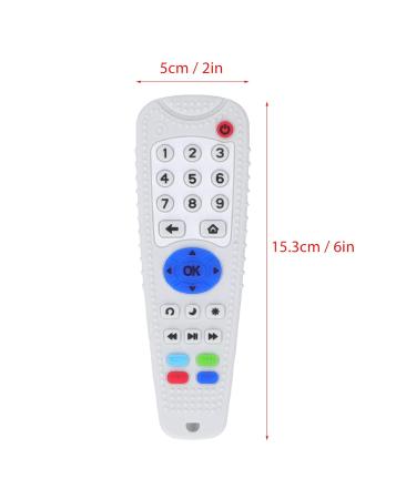 Baby Teether Simulation Remote Control Shaped Various Button Soft Silicone Teething Toy (Beige) - Buy Online on GoSupps.com