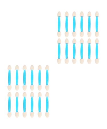 Ipetboom 48 Pcs Eye Shadow Stick Eye Shadow Applicator Brush Eyeshadow Eye Shadow Brush Set Make up Miss 7cmx2pcs Colorfulx2pcs