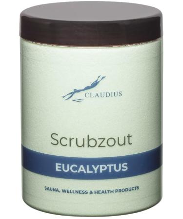 Claudius Eucalyptus scrub salt in handy jar 1250 grams