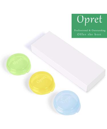 Portable Opret Tablet Box for 3 Pills | Small Vitamin Organizer - Yellow Green & Blue - Buy Online on GoSupps.com
