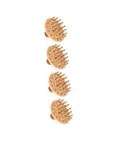 FOMIYES 4 Pieces Massage Comb Made of Beech Relaxation Massage Combs Relax Comb Massager Portable Head Massage Comb Shower Brush Hairbrush for Women Gua Wooden Tools Electric Ladies