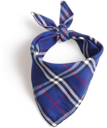 UANOU Dog Bandanas - Triangle Bib Cotton Scarf Red Plaid for Small & Medium Pets | Stylish Pet Supplies M - Buy Online on GoSupps.com