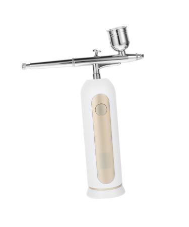 minkissy 1 Set Spray Hydrating Apparatus Portable Handheld Airbrush Kit for Painting Nail Art Cake Decoration Makeup Kit Nail Kit Squirt Makeup Airbrush White Compressor Manicure Abs 19.00X15.50X4.50CM White