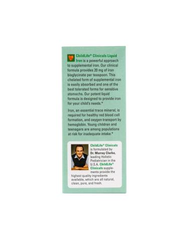 Childlife Clinicals Liquid Iron Natural Berry 4 fl oz - Boost Child's Iron Levels - Buy Online on GoSupps.com