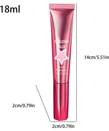 Sparkling Face Highlighter 18ml Liquid Illuminator Highlighter Lightweight Long Lasting Glossy Shiny Makeup Cream Liquid Highlighter Lightweight Smudge Resistant - Buy Online on GoSupps.com