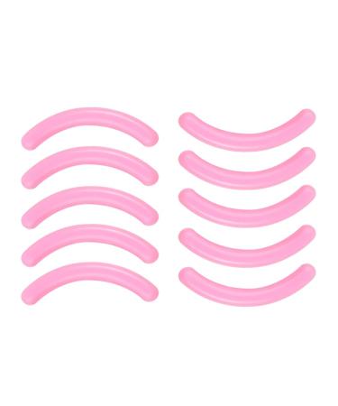AKOAK Universal Soft High Elastic Silicone Eyelash Clip Replacement Pad Eyelash Clip Filler Pad - Pack of 10 (Light Pink)