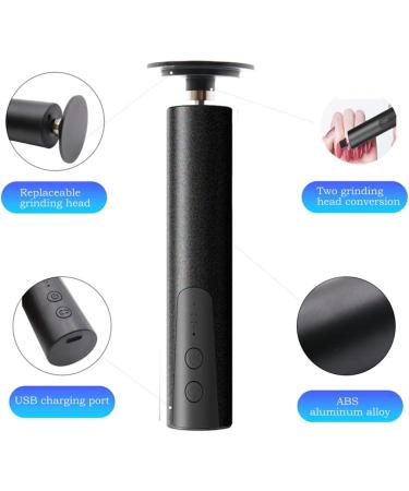 Cordless Electric Callus Remover for Feet with Nail File Sander 2 in 1 Rechargeable Foot File Grinder for Dead Skin Crack Dry Calluses with Sandpaper Disk 6 Speed Adjustable Black - Buy Online on GoSupps.com