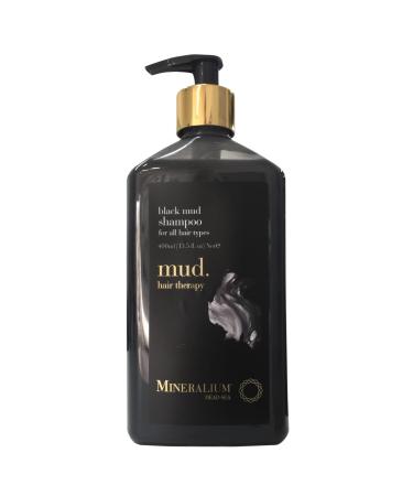 Peer Pharm LTD Shampoo with Black Mud from the Dead Sea All Hair Types Cleansing Strengthening Moisturizing Enriched with Minerals Aloe Vera Vitamin E Without Parabens or Dyes 400ml