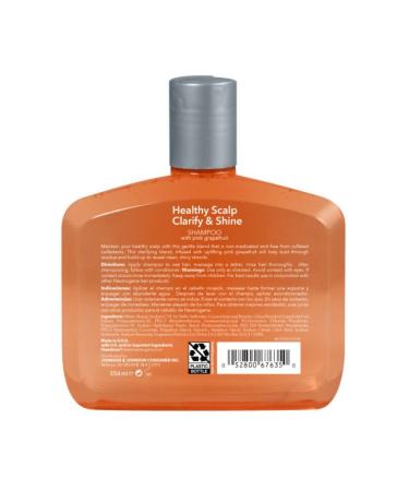 Neutrogena Exfoliating Shampoo for Oily Hair - Clarify & Shine with Pink Grapefruit, 12oz (Pack of 3) | Paraben & Phthalate-Free, Color-Safe - Buy Online on GoSupps.com