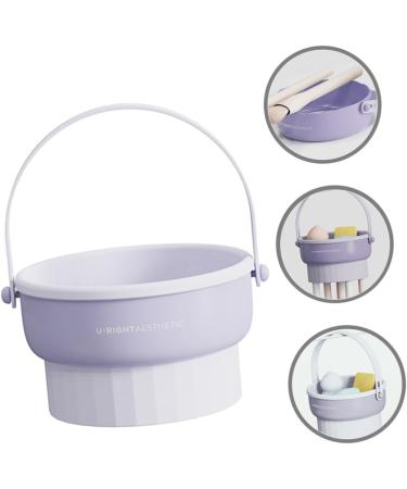 makeup cleaning mat make up silicone makeup brush makeup sponge cleaners make up sponge cleaner hair brush cleaner make brush cleaners tpr powder puff scrubber purple - Buy Online on GoSupps.com