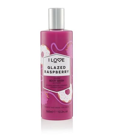 I LOVE Glazed Raspberry Scented Body Wash | Moisturizing Bubble Bath - Strawberry & Vanilla Fragrance - 12.7 oz - International Shipping Available - Buy Online on GoSupps.com