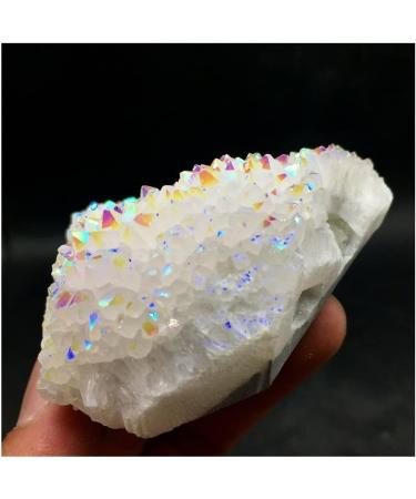 Angel Aura Quartz Titanium Bismuth SiliconCluster Rainbow Crystals Stone Natural Decoration Chakra Reiki Balancing - Buy Online on GoSupps.com