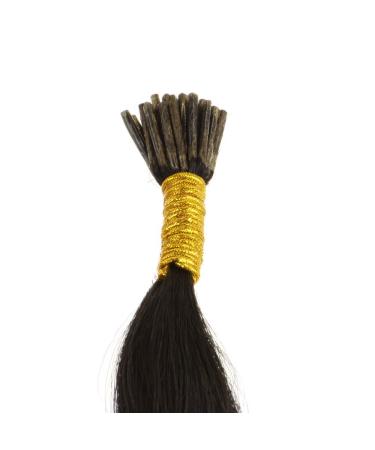 Buy Hair2Heart 25 Microring I-Tip Extensions - 60cm Real Hair 1g Strands Straight Color 1 Black - International Shipping - Buy Online on GoSupps.com