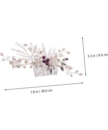 DOITOOL 1pc Braided Flower Comb Braiding Hair Accessories Barrettes for Women Wedding Hair Accessories for Women Flower Headband To Weave Modeling White Bride Hair Comb Wire - Buy Online on GoSupps.com