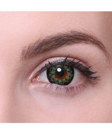 Buy Matlens Geolica Green Colored Contact Lenses - Big Eyes Extra Circle Lens Set with Care Product & Container | International Shipping - Buy Online on GoSupps.com