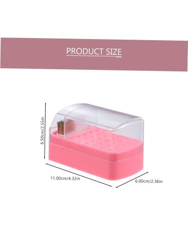 VINTORKY nail polish head box nail tech organizers and storage nail drill organizers nail grinding head holder nails drill bits nail supplies nail art salon goods plastic Accessories clean - Buy Online on GoSupps.com