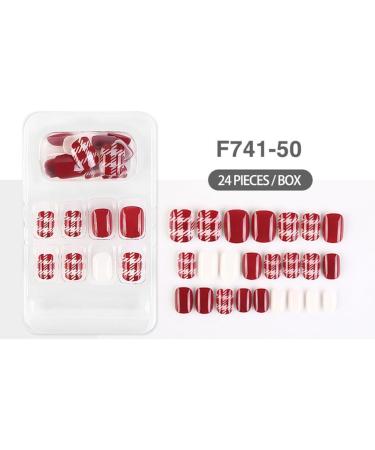 dijiusidy False Nail Perfect Matching Simple to Wear Fingernail Full Coverage Press Type Strong Viscosity Adjustable Paster Type 2 F741 Type 2 F741 - Buy Online on GoSupps.com