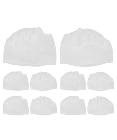 BUNION CORRECTOR HALLUX footstep separation corrector 5 holes hallux valgus corrector high elasticity SEBS FOOT TOE Straightener splint support protectors (transparent)