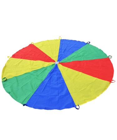 Sonyabecca Parachute for Kids 6' with 9 Handles Game Toy for Kids Play