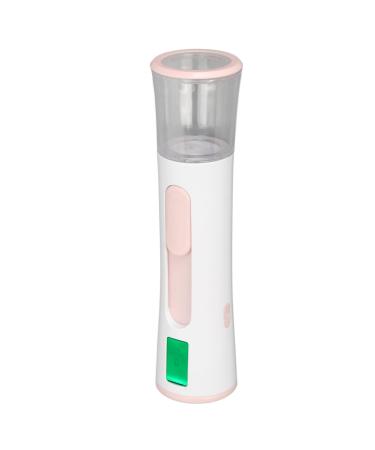 Facial Mist Sprayer Hand Held Facial Humidifier Double Holes High Efficiency 30ml Capacity Ultra Fine Spray for Home and Outdoor Use (Pink)