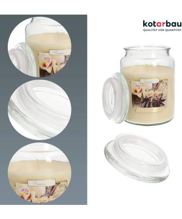 Kotarbau Large Vanilla Fragrance Candle in Glass with Lid | Aromatherapy Gift Idea | 100 Hour Burn Time | Decorative Scented Candle - Buy Online on GoSupps.com
