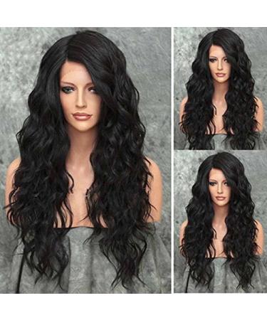 Best Long Peruvian Human Hair Lace Front Wigs with Bleached Knots Baby Hair for Black Women Beauty (20"130%)