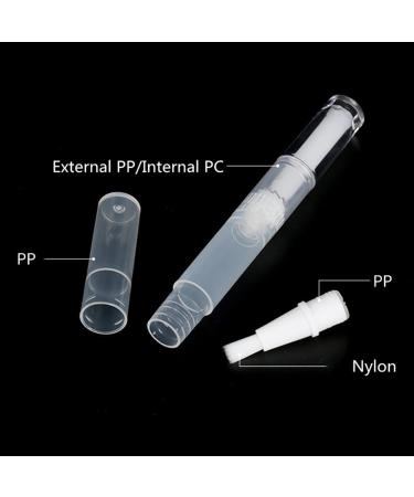 ZHIYE 20pcs Transparent Twist Pens 3ml - Empty Cuticle Oil Pen with Brush Tip for Nail Oil, Lip Gloss, Nail Polish - Cosmetic Applicators for Eyelash Growth - Buy Online on GoSupps.com