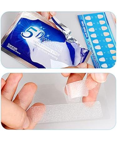 Non-Sensitive 5D Teeth Whitening Strips | Enamel Safe | 28 Peroxide-Free Strips | Remove Stains - Buy Online on GoSupps.com