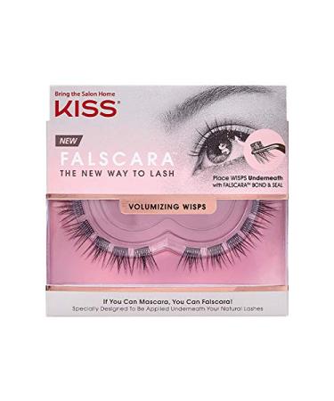KISS Falscara DIY Eyelash Extension Volumizing Wisps - Featherlight Synthetic Reusable Artificial Eyelashes Pack of 10 Mini Lash Clusters for that Authentic Eyelash Extension Look - Buy Online on GoSupps.com