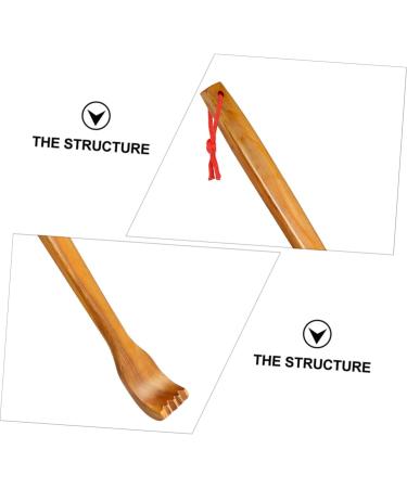 Beaupretty 2-in-1 Wooden Massage Device | Travel Itch Relief & Back Scratching Tool | Fragrant Wood Design - Buy Online on GoSupps.com