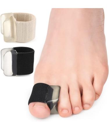 Kekafu 1Pair Gel Toe Caps with Metatarsal Pads for Hallux Valgus Correction - Black (S L) - Buy Online on GoSupps.com