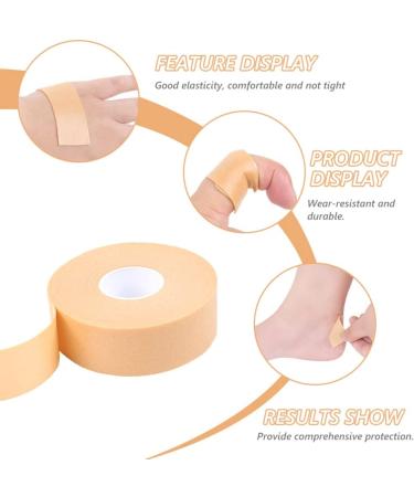 SOIMISS Clear Tape: 3 Rolls Moleskin Anti-Skid Heel Sticker for Sports and Crafting - Buy Online on GoSupps.com