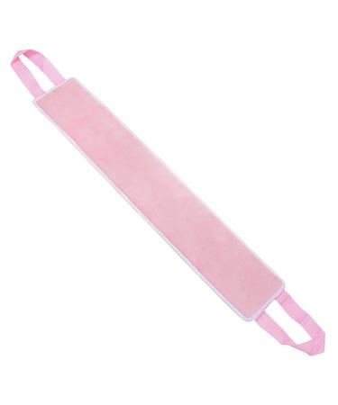 GALPADA Applicateur D'autobronzant Dos en Velours Rose Bande de Bronzage Longue et Pratique Outil de Bronzage Uniforme sans Taches pour Types de Peau Corps Indolore Soins Solaires
