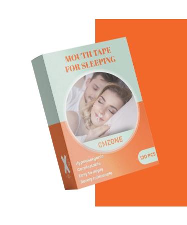 CMZONE Mouth Tape for sleeping-120 PCS Advanced Gentle Sleep Mouth Tape Better Nose Breathing Less Mouth Breathing Improved Nighttime Sleeping Through Snore Strips