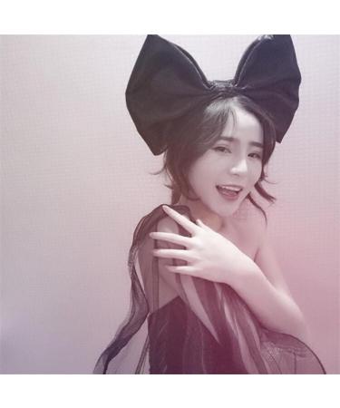 JSGHGDF Elegant Bowknot Hairband Delicate Decoration Hairpin Oversized Bow Knot Headband Ornament Headwear for Women and Girls Blue - Buy Online on GoSupps.com