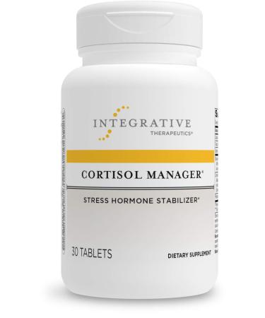 Integrative Therapeutics Cortisol Manager - with Ashwagandha, L-Theanine - Reduces Stress to Support Restful Sleep* - Supports Adrenal Health* - 30 Count 30 Count (Pack of 1)