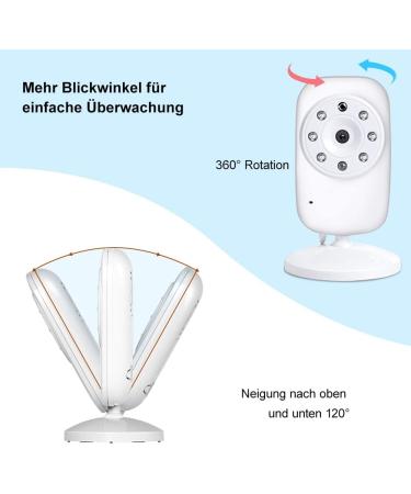 NWOUIIAY Baby Phone Monitor - 2.4GHz HD Camera with Night Vision & Intercom | Best International Shipping - Buy Online on GoSupps.com