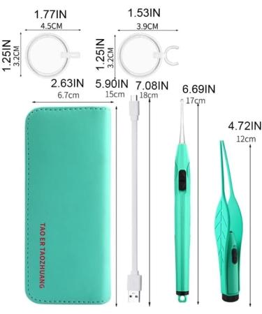 Ear Wax Removal Kit for Children and Adults - Lighted Ear Pick and Tweezer Set with Magnifying Glass - Buy Online on GoSupps.com