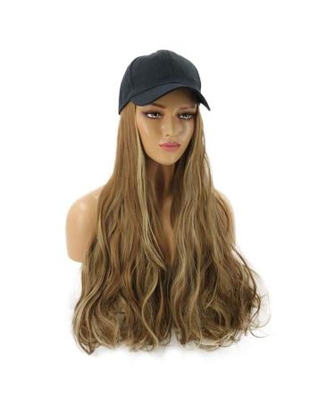 GJBXP Hairpieces Women's Fashion Novelty Wig Hair One-Piece Has Wig Gradient Long Curly Hair For Daily Party Gradient Brown Gradient Brown