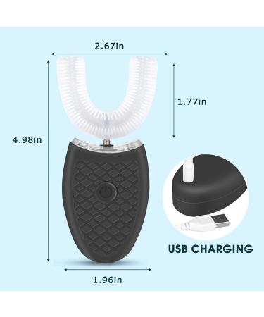 Shop 360 U-Shaped Electrical Ultrasound Toothbrush | Whitening Wireless Charging IPX7 Waterproof - Global Shipping Available - Buy Online on GoSupps.com