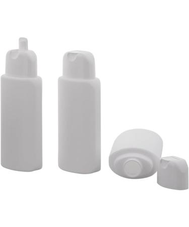 Buy Kosmetex 200ml Oval Folding Bottles - Empty White Containers for Gel Lotion & Shampoo - Set of 3 - Buy Online on GoSupps.com