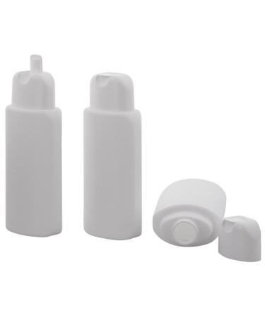 oval folding bottles white 200ml Kosmetex empty for filling with gel lotion shampoo 3X white