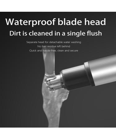 Professional Painless Ear & Nose Hair Trimmer - USB Rechargeable Portable Electric Hair Remover for Men & Women Dual Edge Blades Washable - Buy Online on GoSupps.com