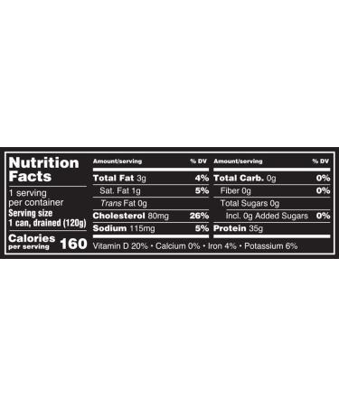 Crown Prince Natural Solid White Albacore Tuna in Spring Water - No Salt Added, 5oz Cans (Pack of 12) - Buy Online on GoSupps.com