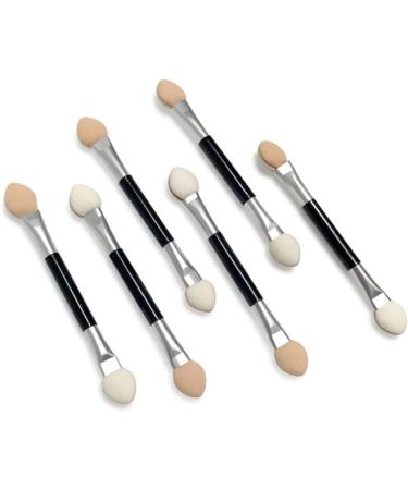 DOITOOL Makeup Tools 50pcs Sponge Double-headed Women Applicators Beauty Stick Brush Practical Eyeshadow Latex Aluminum 7.5X0.5cm As Shown - Buy Online on GoSupps.com